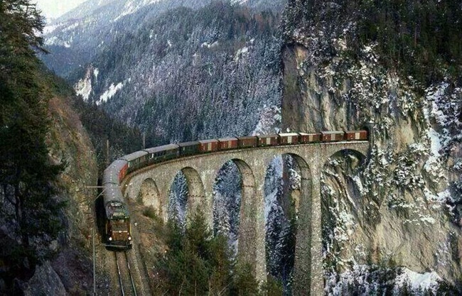  railway track to the hilltop Vaishno Devi shrine in Jammu &amp; Kashmir