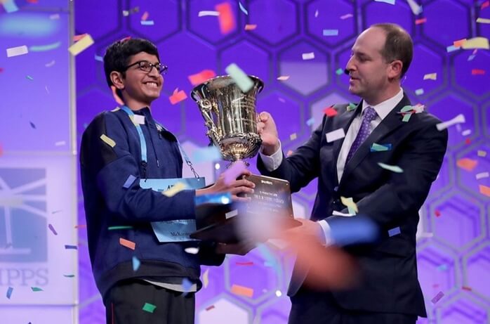 6 Indian Americans including Champion Karthik Nemmani Stands out in 2018 Scripps National Spelling Bee