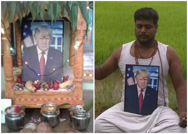 This Telangana Villager Revers President Donald Trump as God and Worships Him Daily. Know Why