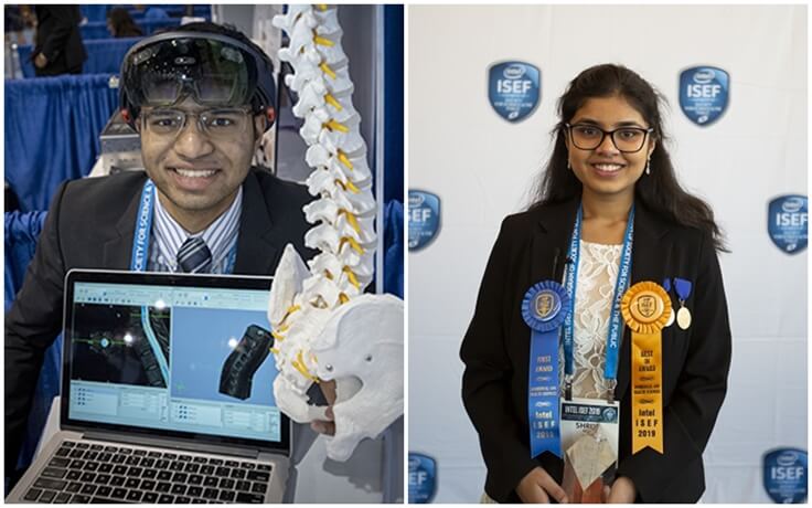 Intel ISEF 2019, Krithik Ramesh Colorado USA, Shriya Reddy Michigan, Young Indians USA