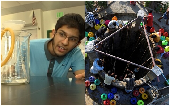 Chennai water crisis, water scarcity India, Portland-based Chaitanya Karamchedu, method to make seawater drinkable