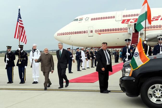 PM Modi US Visit: PM Narendra Modi, On Board Air India One, Shares Photo:  Long Flight Also Means