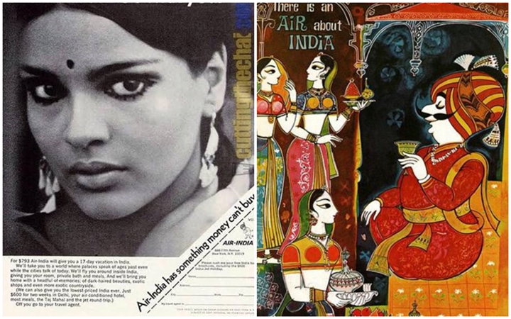 air india old ads, air india zeenat aman ads, Air India hostesses