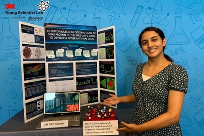 Anika Chebrolu, America's top young scientist challenge 2020, 3M Discovery young scientist challenge 2020 winner