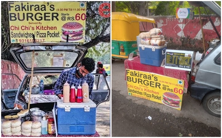 This US-returned Professional Sells Burgers from a Small Car in India; a Story of Survival and Success