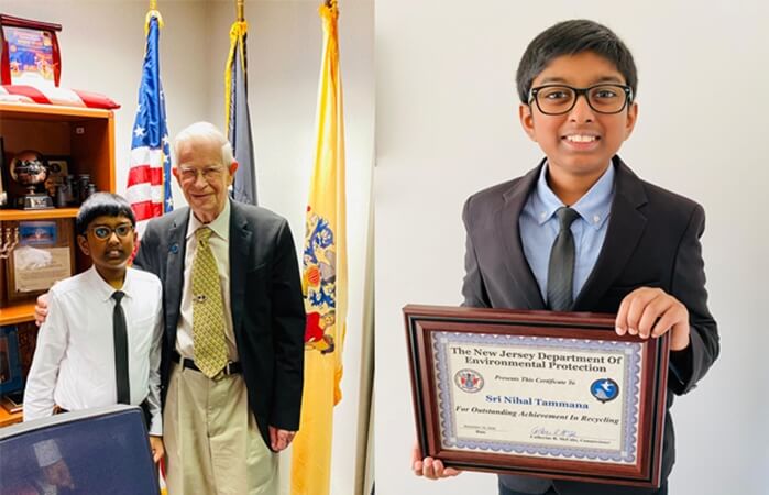 This Indian American prodigy is Environment Warrior. He has Recycled 150000 Used Batteries in USA and India