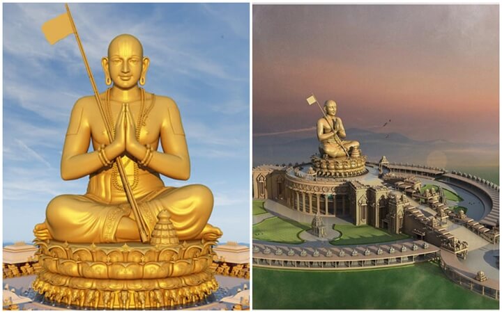 India Gets Statue of Equality with 120-kg Gold Idol of Sri Ramanuja for Rs  1000 Cr