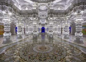BAPS Akshardham Temple Robbinsville NJ, BAPS temples USA, New Jersey Akshardham Mandir, biggest BAPS Swaminarayan temple USA