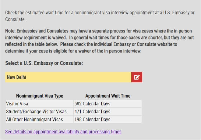 US visa appointment dates India, US visa delays Indians