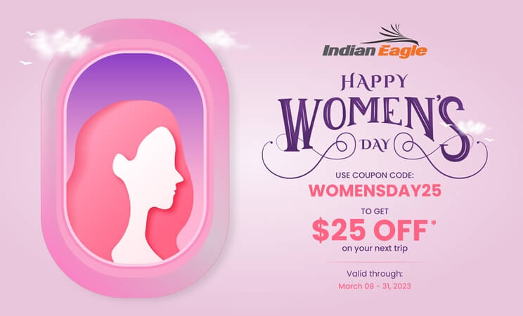 International women's day offer, Indian Eagle discount coupon, Indian Eagle women's day offer 2023