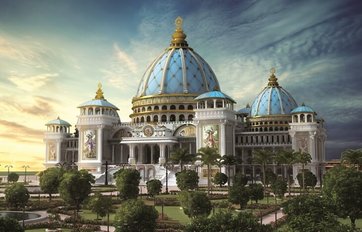Mayapur Temple of Vedic Planetarium, world's largest temple India, Mayapur ISKCON Temple
