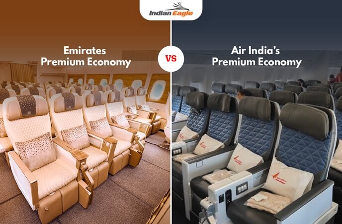 A Comparative Guide on Emirates vs Air India: Premium Economy Fares, Seats, Inflight Services, Upgrade