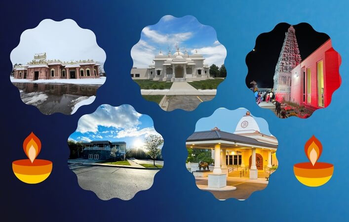 temples in Michigan USA, Indians in Michigan, Hindu Temple of Canton, BAPS Detroit, Parashakti Temple Pontiac 