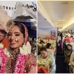 Popley daughter wedding on flight, big fat Indian weddings, wedding in the air