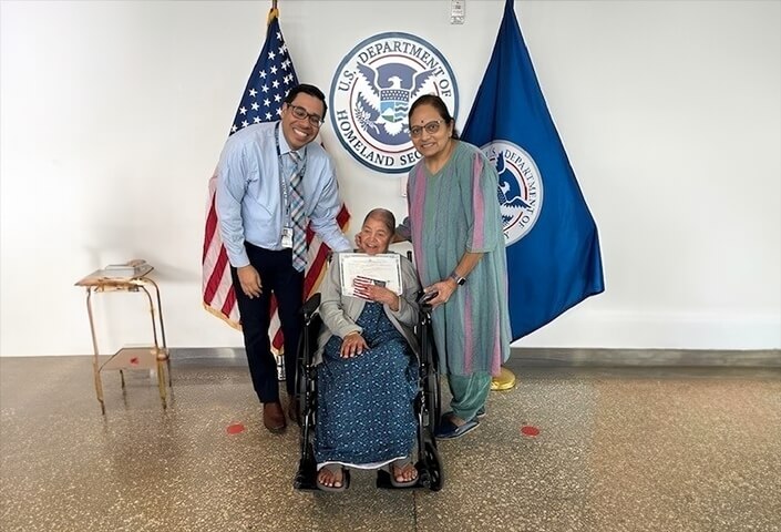 99-year-old Great Grandmother from India Gets American Citizenship This Week