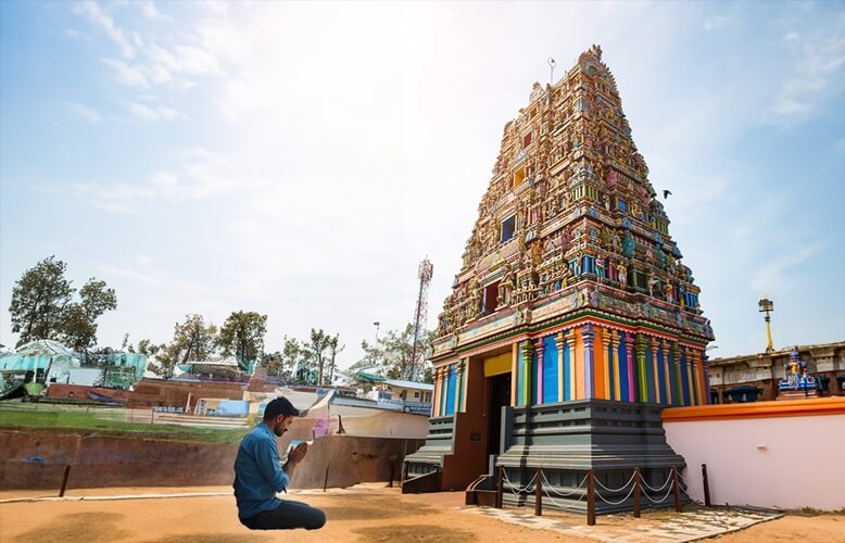 Visa temples in India, Hyderabad Chilkur Balaji Temple, Visa Gurudwara Jalandhar, Lakshmi Visa Ganapathy Temple in Chennai, Chamatkari Visa Wale Hanuman Mandir Delhi, visa Hanuman Mandir in Ahmedabad 