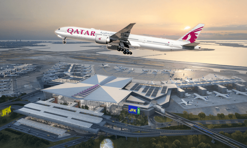 Qatar Airways news, Qatar Airways new lounge USA, Qatar Airways first lounge New York JFK, JFK Terminal One airlines