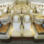 Emirates Boeing 777 business class seats, no middle seats in Emirates B777 business class cabins, Emirates new B777 business class seat features