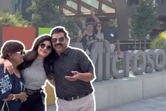 parents' tour at Microsoft headquarters, Indian software engineers in USA, Inspiring stories of Indians in America, parents' travel to USA from India
