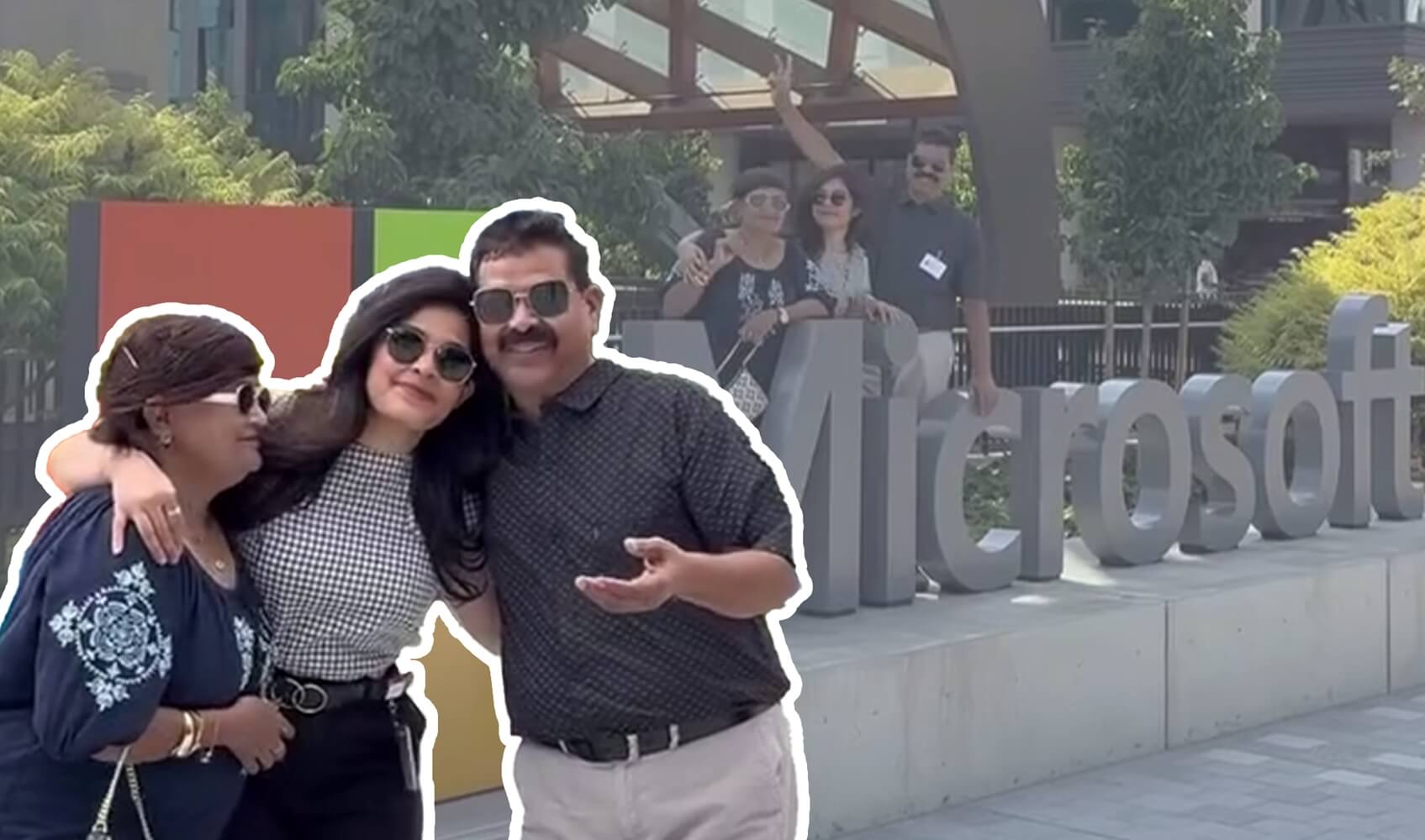 parents' tour at Microsoft headquarters, Indian software engineers in USA, Inspiring stories of Indians in America, parents' travel to USA from India
