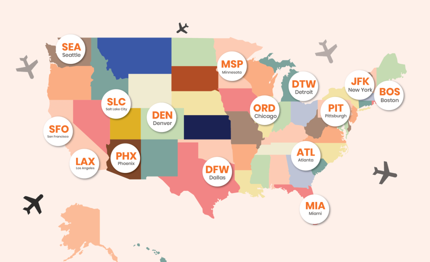 US aviation news, US airports news, US airport upgrades, new airport terminals in USA