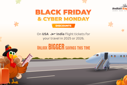 Indian Eagle flight discount, Indian Eagle Black Friday flight deals, Indian Eagle Cyber Monday flight sale, Indian Eagle Thanksgiving offer
