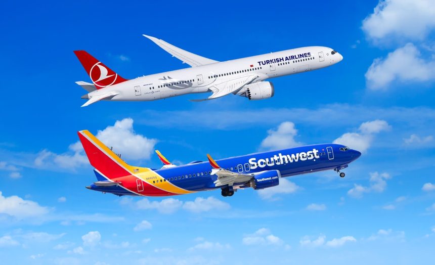 Turkish Airlines news, Southwest Airlines news, Turkish-Southwest airline partnership