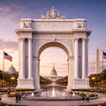 Trump arch, Washington DC arch, Independence Arch USA, Trump news