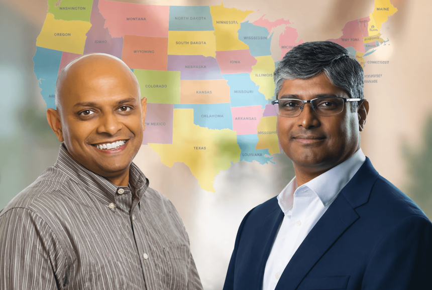 Symplr CEO Venkat Kavarthapu, ST Engineering iDirect CEO Sridhar Kuppanna, Indian American CEOs, Indian-origin CEOs, Indian Diaspora news