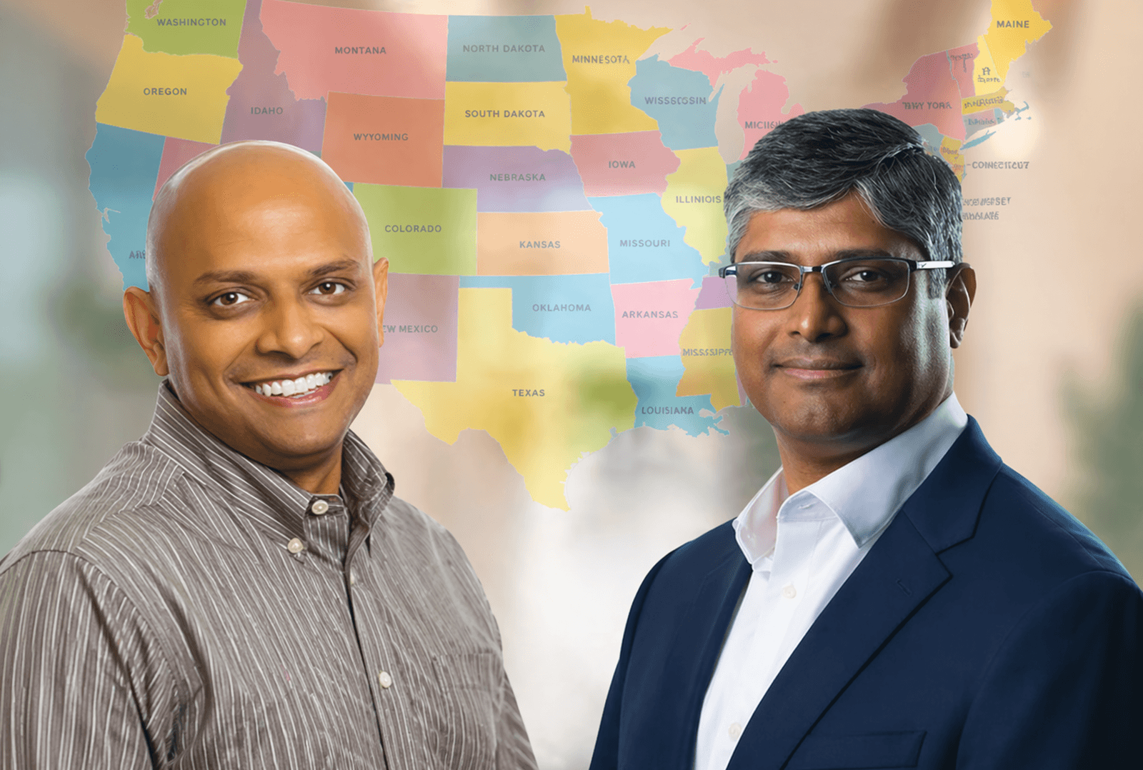 Symplr CEO Venkat Kavarthapu, ST Engineering iDirect CEO Sridhar Kuppanna, Indian American CEOs, Indian-origin CEOs, Indian Diaspora news