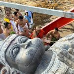 Maryland hanuman statue, SBA Temple Maryland, hanuman statues USA, Hindu temples America, Indians in the US