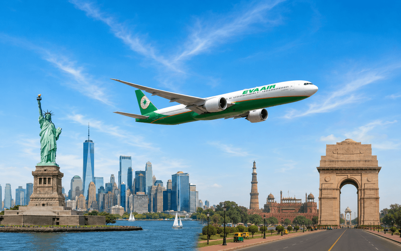 EVA Air news, EVA Air destinations, EVA Air New Delhi flight launch, EVA Air best deals 