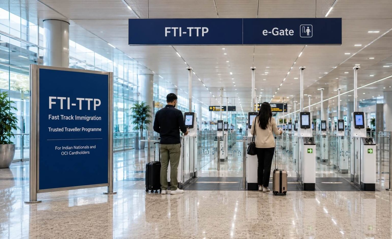 India's trusted traveler program FTI-TTP, Fast Track Immigration program for OCI cardholders, how to apply for FTI-TTP in India, how India's Fast Track Immigration works