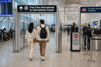 Canada airports news, Canada border control, international transit in Canada, travel to USA via Canada