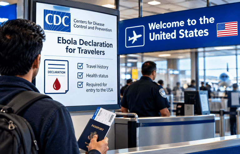 CDC Ebola declaration, US travel news, US CDC update, advisory for travelers to USA, CDC declaration