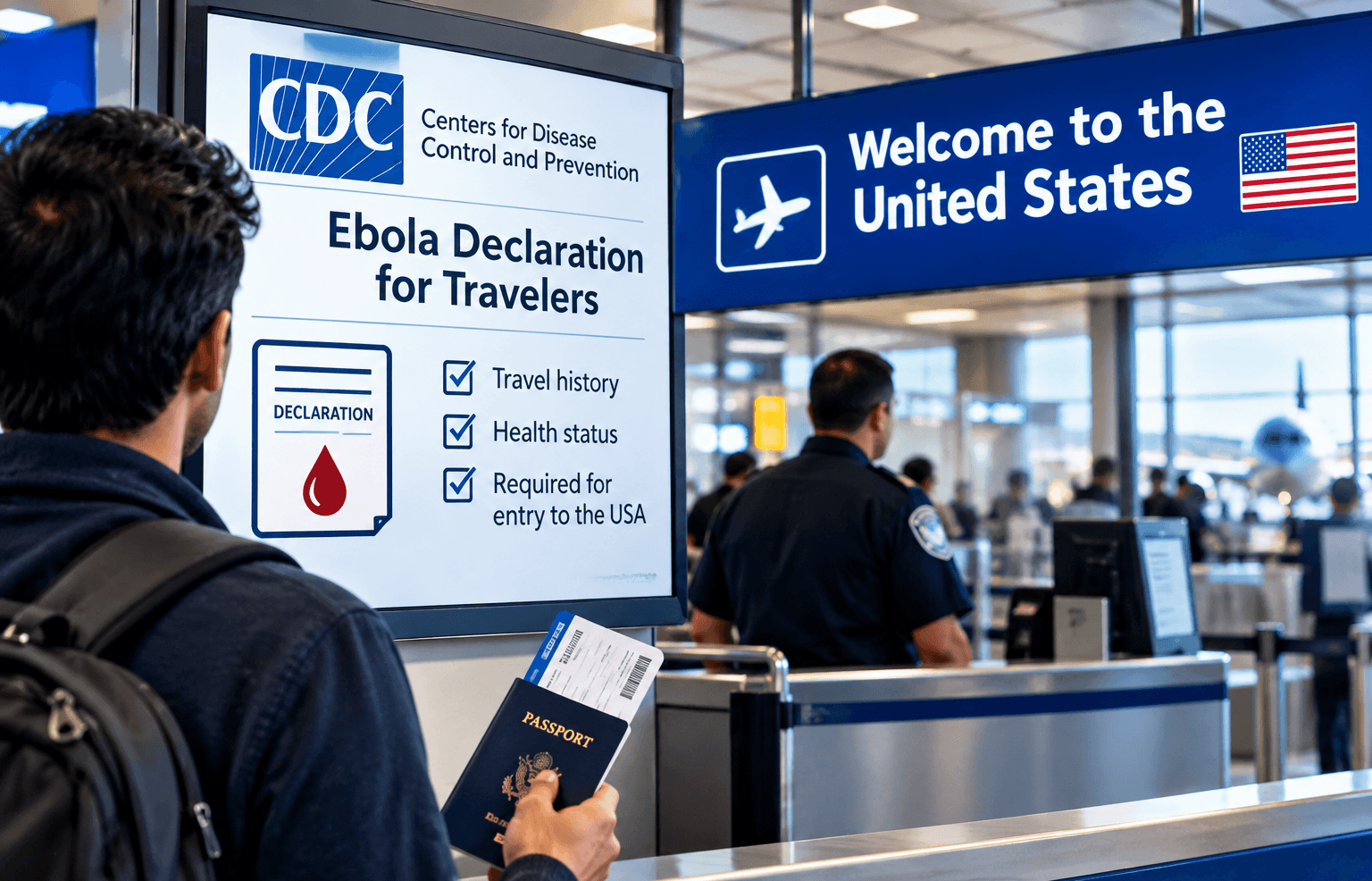 CDC Ebola declaration, US travel news, US CDC update, advisory for travelers to USA, CDC declaration