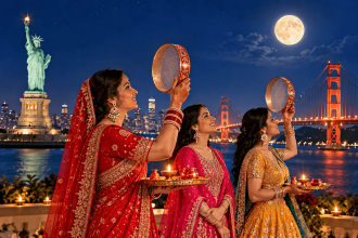 Karwa Chauth 2026 date USA, Karwa Chauth rituals in USA, Karwa Chauth puja muhurat USA, Indians in America, Karwa Chaut Vrat and rituals